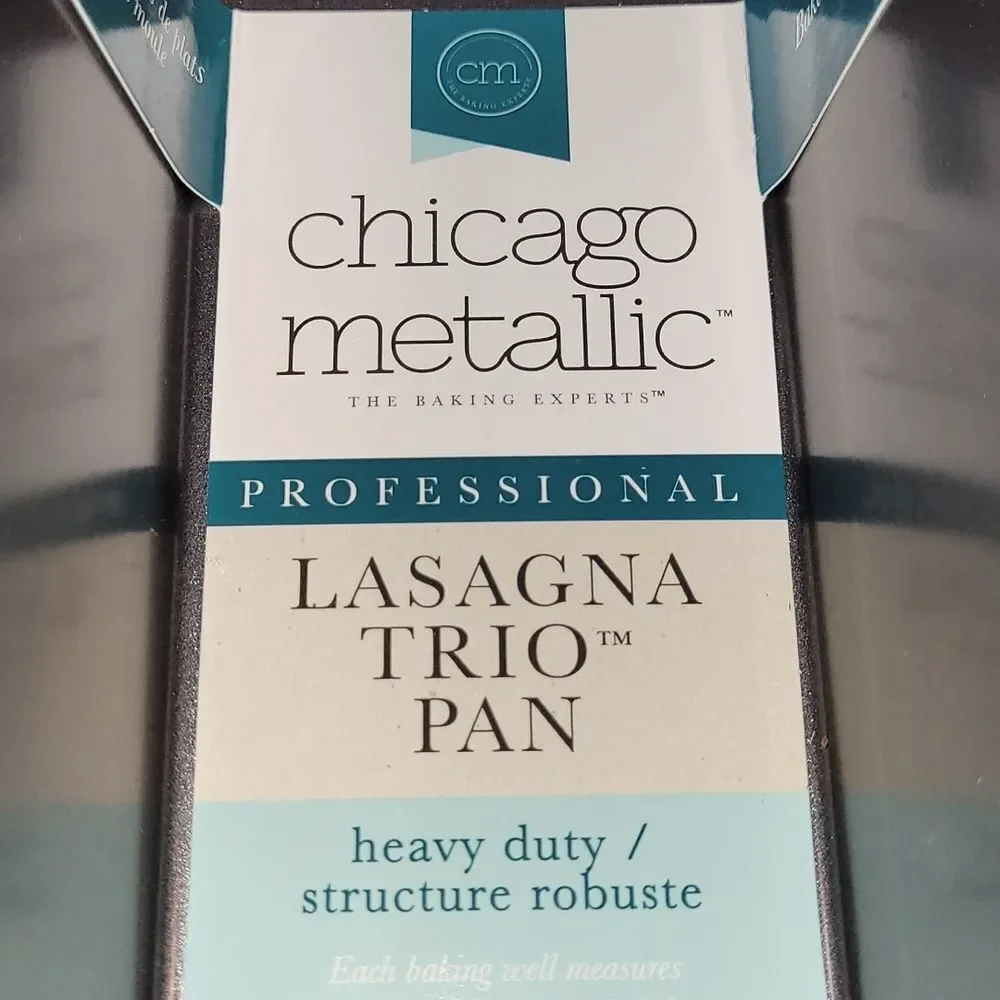 Chicago Metallic Professional Heavy Duty Lasagna Trio Pan- NEW